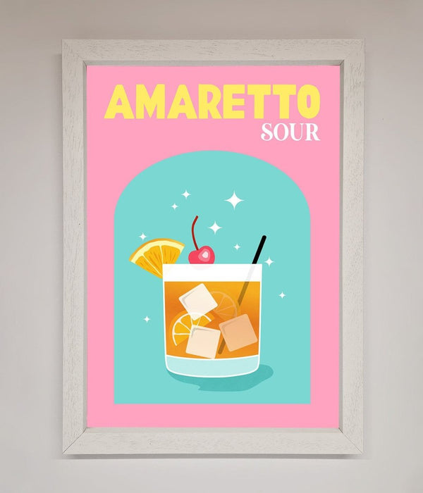 Amaretto Sour Cocktail Framed Wall Art - Hi Society