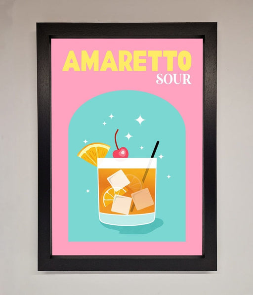 Amaretto Sour Cocktail Framed Wall Art - Hi Society