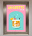 Amaretto Sour Cocktail Framed Wall Art - Hi Society
