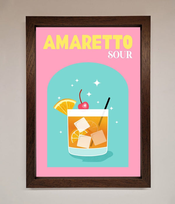 Amaretto Sour Cocktail Framed Wall Art - Hi Society