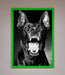 Angry Doberman Dog Framed Wall Art - Hi Society