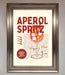 Aperol Spritz Happy Hour Cocktail Framed Wall Art - Hi Society
