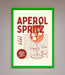 Aperol Spritz Happy Hour Cocktail Framed Wall Art - Hi Society