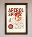Aperol Spritz Happy Hour Cocktail Framed Wall Art - Hi Society