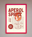 Aperol Spritz Happy Hour Cocktail Framed Wall Art - Hi Society