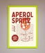 Aperol Spritz Happy Hour Cocktail Framed Wall Art - Hi Society
