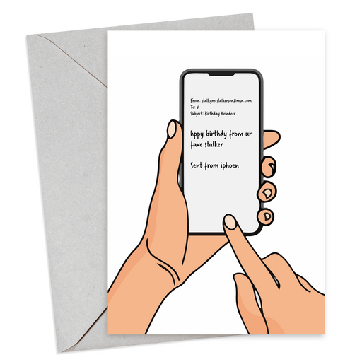 Baby Reindeer | Happy Birthday From Your Fave Stalker Birthday Card - Hi Society