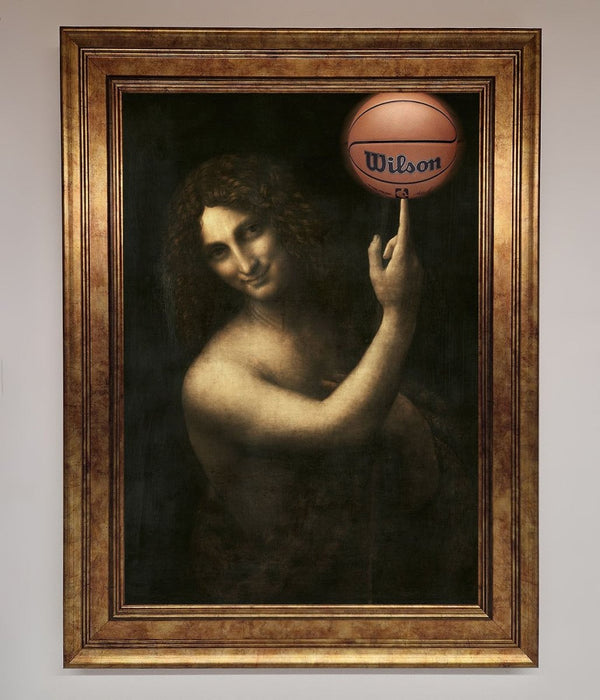 Basketball Renaissance Altered Framed Print - Hi Society