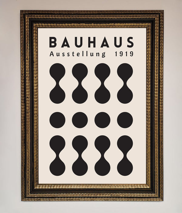 Bauhaus Black 1919 Framed Wall Art - Hi Society