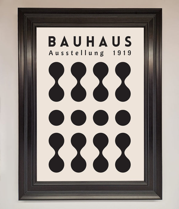 Bauhaus Black 1919 Framed Wall Art - Hi Society