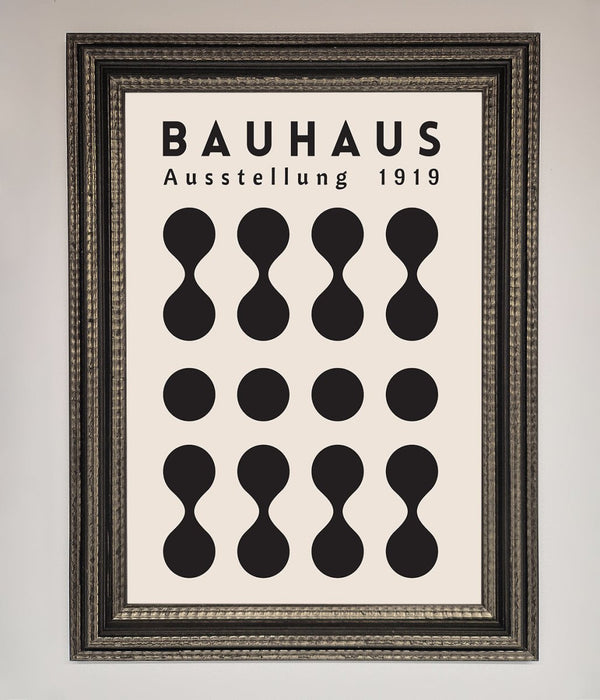 Bauhaus Black 1919 Framed Wall Art - Hi Society