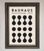 Bauhaus Black 1919 Framed Wall Art - Hi Society
