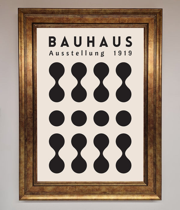Bauhaus Black 1919 Framed Wall Art - Hi Society