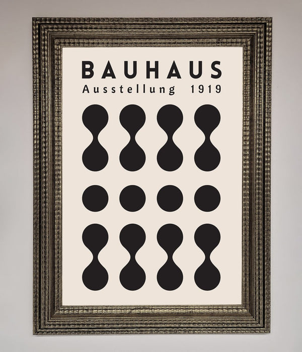 Bauhaus Black 1919 Framed Wall Art - Hi Society