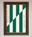 Bauhaus Green And White Framed Print - Hi Society