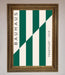 Bauhaus Green And White Framed Print - Hi Society