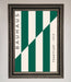 Bauhaus Green And White Framed Print - Hi Society