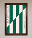 Bauhaus Green And White Framed Print - Hi Society
