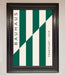 Bauhaus Green And White Framed Print - Hi Society