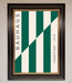 Bauhaus Green And White Framed Print - Hi Society