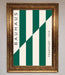 Bauhaus Green And White Framed Print - Hi Society