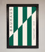 Bauhaus Green And White Framed Print - Hi Society