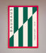 Bauhaus Green And White Framed Print - Hi Society