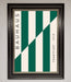 Bauhaus Green And White Framed Print - Hi Society