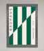 Bauhaus Green And White Framed Print - Hi Society