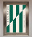 Bauhaus Green And White Framed Print - Hi Society