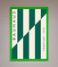 Bauhaus Green And White Framed Print - Hi Society