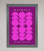 Bauhaus Pink And Purple Abstract Framed Print - Hi Society