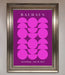 Bauhaus Pink And Purple Abstract Framed Print - Hi Society