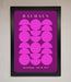 Bauhaus Pink And Purple Abstract Framed Print - Hi Society