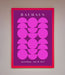 Bauhaus Pink And Purple Abstract Framed Print - Hi Society