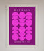 Bauhaus Pink And Purple Abstract Framed Print - Hi Society