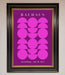 Bauhaus Pink And Purple Abstract Framed Print - Hi Society