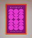 Bauhaus Pink And Purple Abstract Framed Print - Hi Society