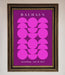 Bauhaus Pink And Purple Abstract Framed Print - Hi Society