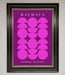 Bauhaus Pink And Purple Abstract Framed Print - Hi Society