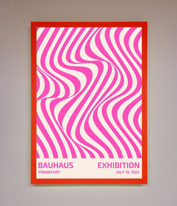 Bauhaus Pink Expedition Framed Wall Art - Hi Society
