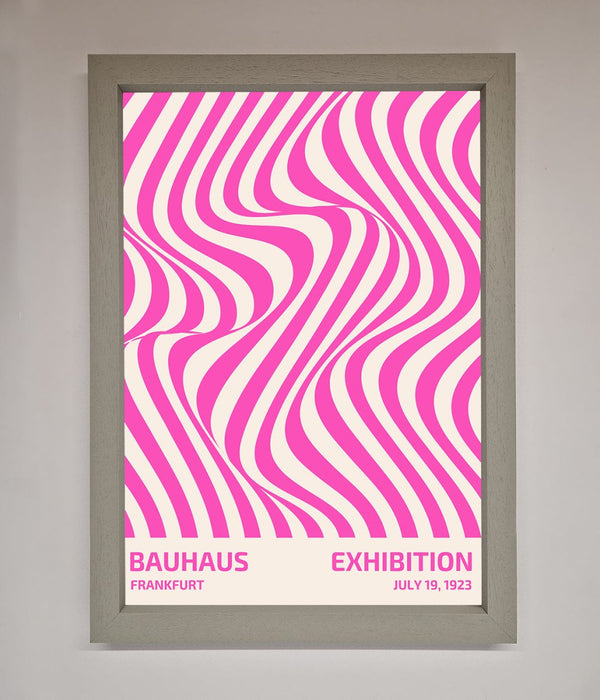 Bauhaus Pink Expedition Framed Wall Art - Hi Society