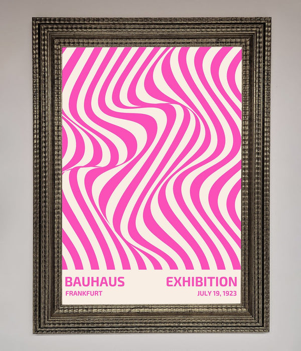 Bauhaus Pink Expedition Framed Wall Art - Hi Society