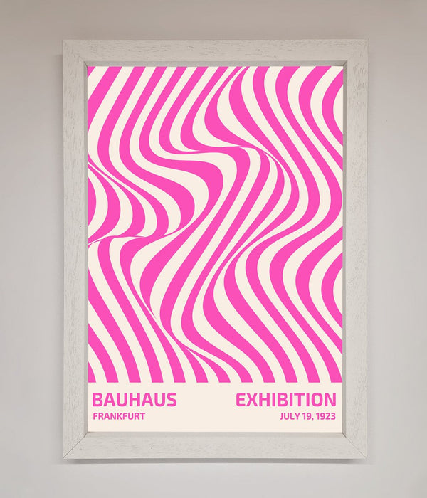 Bauhaus Pink Expedition Framed Wall Art - Hi Society