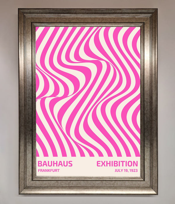 Bauhaus Pink Expedition Framed Wall Art - Hi Society