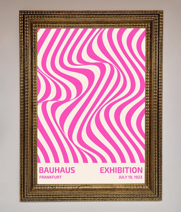 Bauhaus Pink Expedition Framed Wall Art - Hi Society