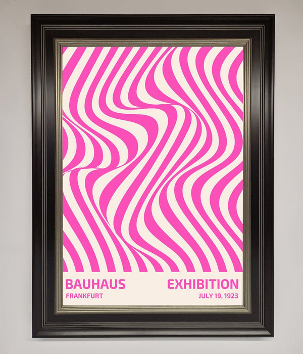 Bauhaus Pink Expedition Framed Wall Art - Hi Society
