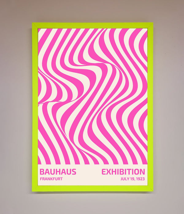 Bauhaus Pink Expedition Framed Wall Art - Hi Society