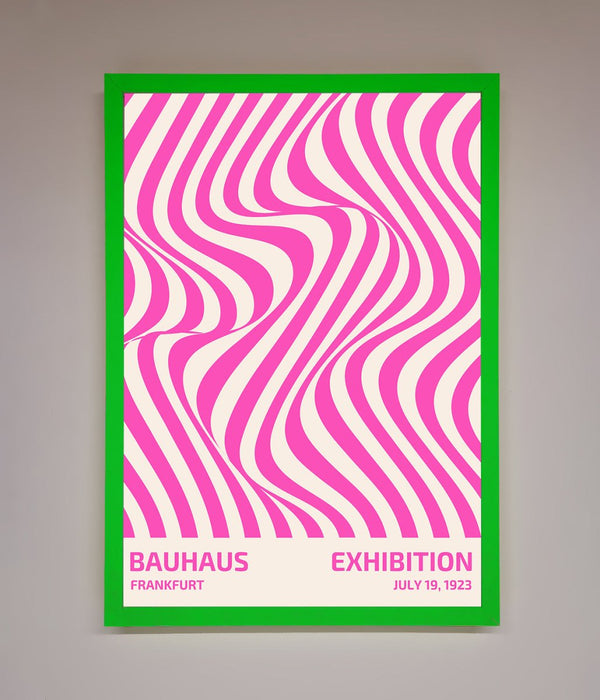 Bauhaus Pink Expedition Framed Wall Art - Hi Society