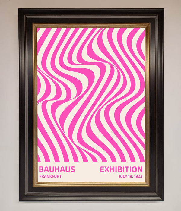 Bauhaus Pink Expedition Framed Wall Art - Hi Society